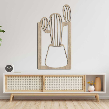 Pictură minimalistă pe lemn pentru orice interior, motiv natural - DUIO