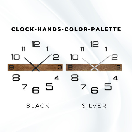Ceas de perete din lemn de design, cu ace închise la culoare și cifre mari separate. Ceas de perete din lemn de design, cu ace închise la culoare și cifre mari separate.