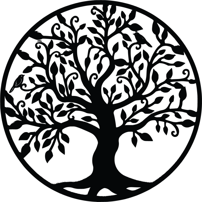 Imagine sculptată în lemn - Arborele Vieții...