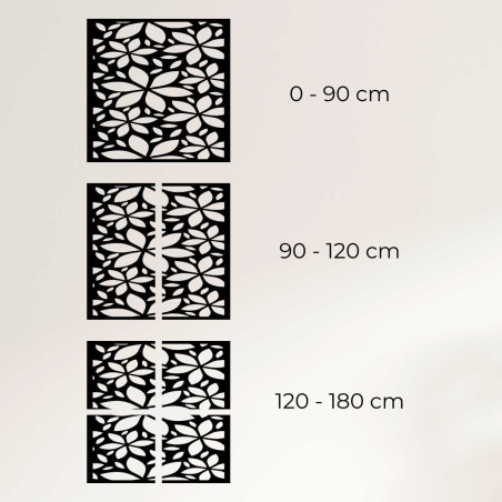 copy of Decor de perete din lemn flori pătrat - SAJFO