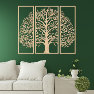 Decorațiune murală Arborele Vieții: design natural în trei părți 2