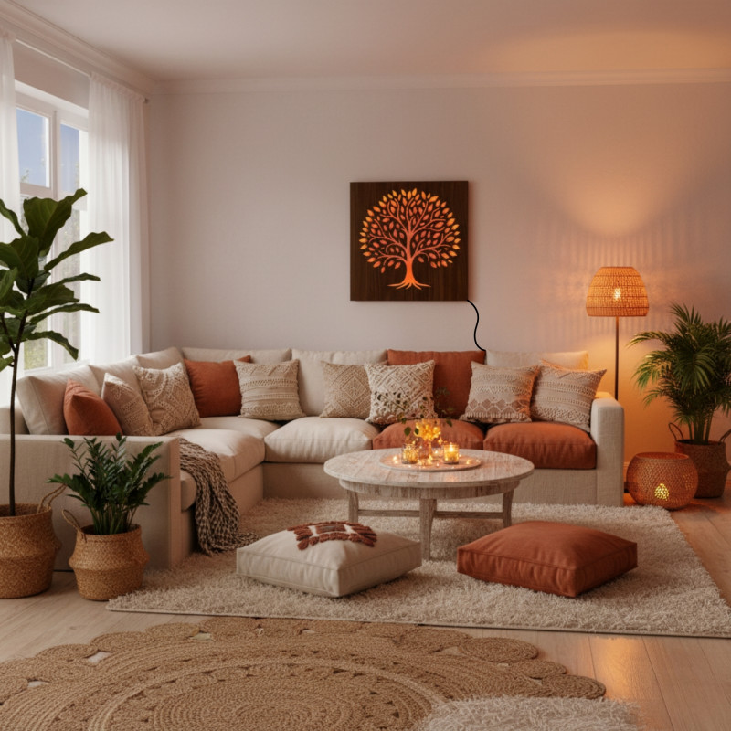 Pictură cu lumină LED pentru living, dormitor sau birou