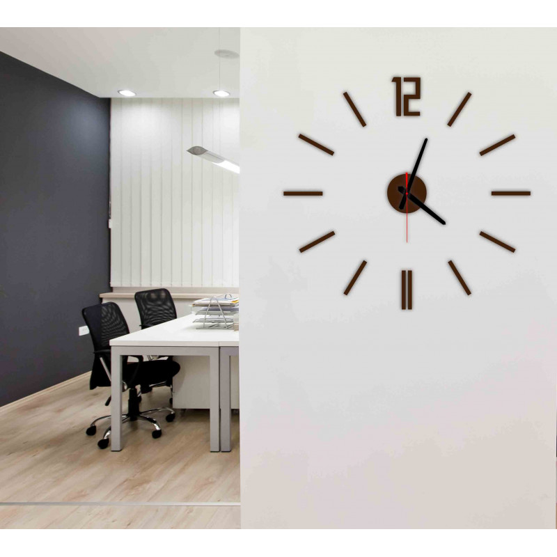 Ceas modern pe un perete realizat din material plastic. Productie proprie, X-Momo
