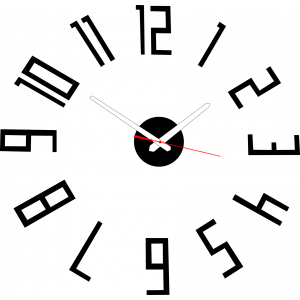 Ceas de perete modern din plastic. Producție proprie, X-momo 2