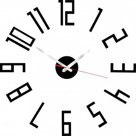 Ceas de perete modern din plastic. Producție proprie, X-momo Ceas de perete modern din plastic. Producție proprie, X-momo