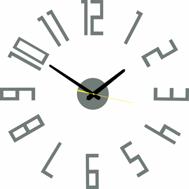 Ceas de perete modern din plastic. Producție proprie, X-momo