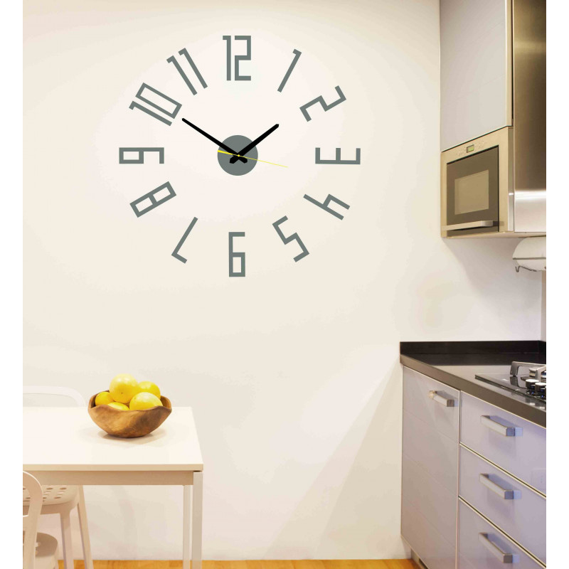 Ceas modern pe un perete realizat din material plastic. Productie proprie, X-Momo