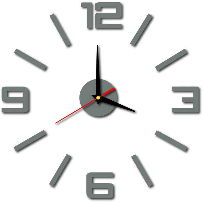 Ceas de perete modern din plastic. Producție proprie, X-momo