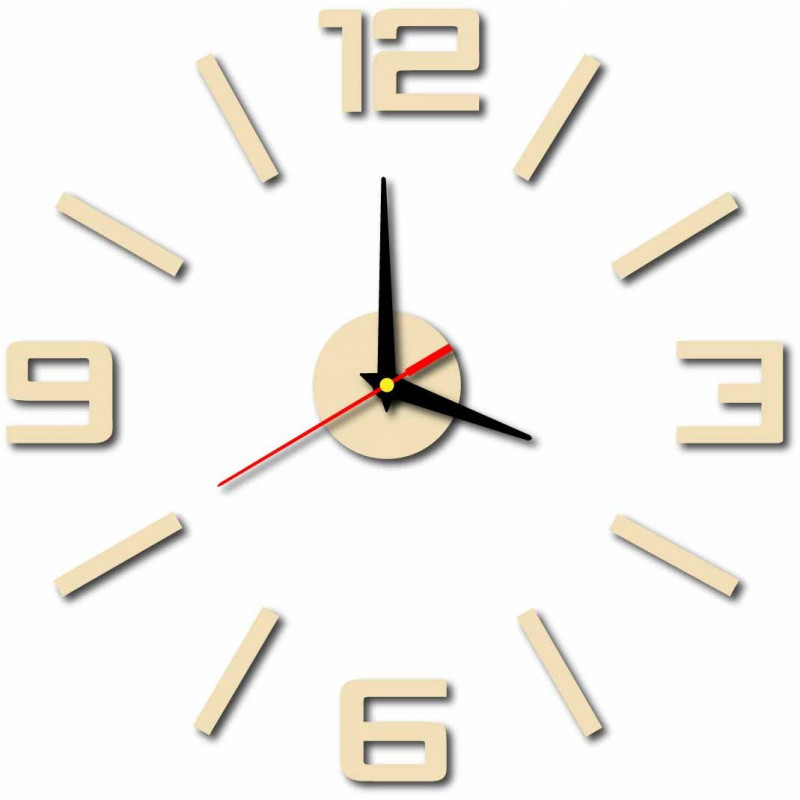 Ceas de perete modern din plastic. Producție proprie, X-momo