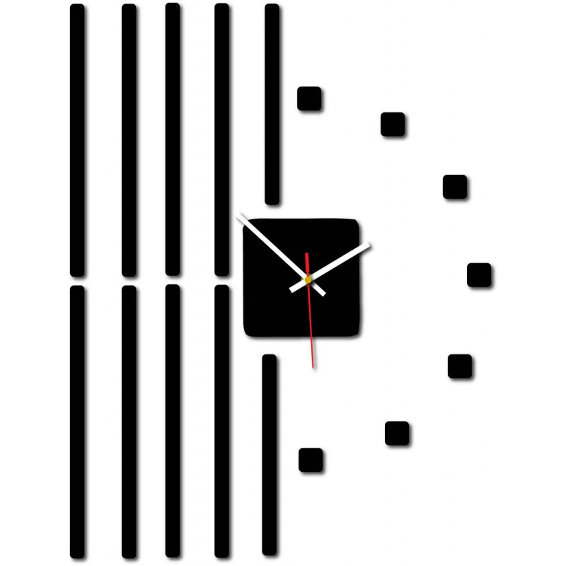 Ceas de perete modern din plastic. Producție proprie, X-momo