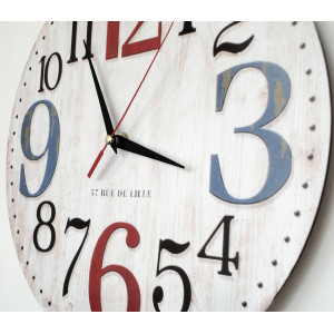 Ceas din lemn imagine ROSE . Fi 34 cm 2