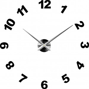 Ceas de perete adeziv, ceas de lux pe stent, ceas din plastic 2