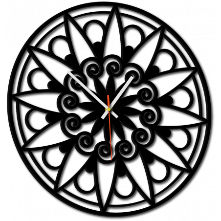 Ceas de perete modern, Ceas de perete ca cadou, Ceas 3D Mandala.