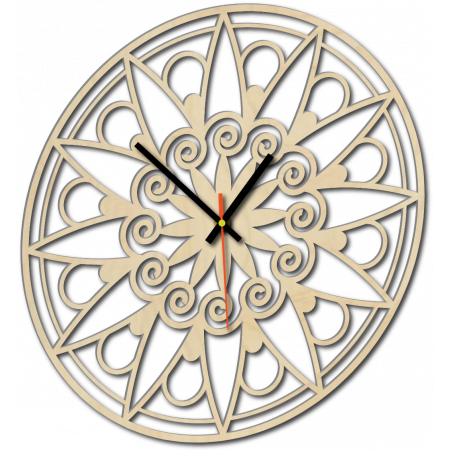 Ceas de perete modern, Ceas de perete ca cadou, Ceas 3D Mandala.