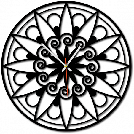 Ceas de perete modern, Ceas de perete ca cadou, Ceas 3D Mandala.
