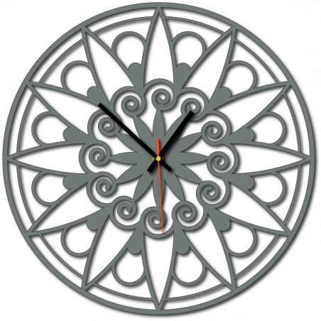 Ceas de perete modern, Ceas de perete ca cadou, Ceas 3D Mandala.