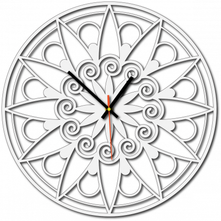Ceas de perete modern, Ceas de perete ca cadou, Ceas 3D Mandala.