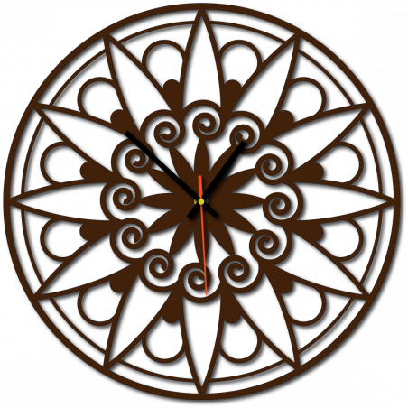 Ceas de perete modern, Ceas de perete ca cadou, Ceas 3D Mandala.