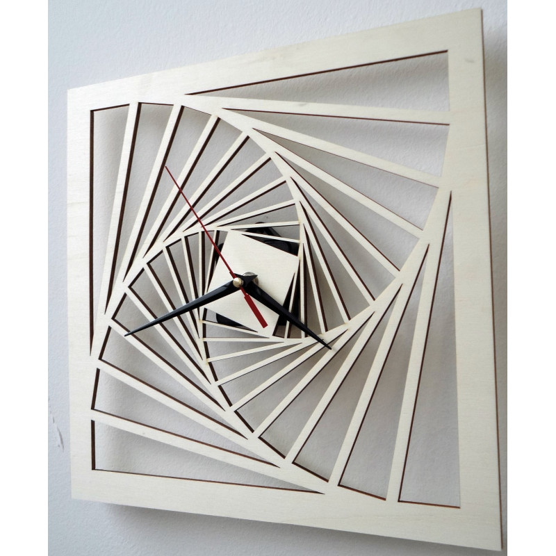 Ceas de perete modern, ceas de perete din lemn, placaj