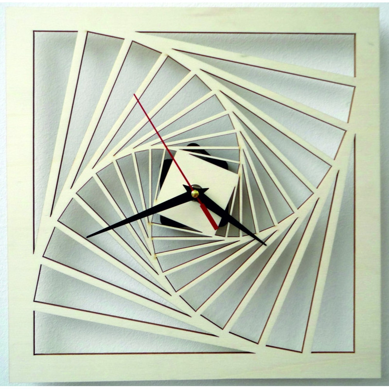 Ceas de perete modern, ceas de perete din lemn, placaj