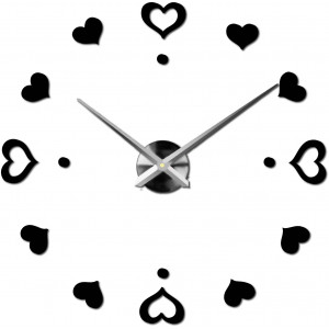 Ceas de perete adeziv, ceas de lux pe stent, ceas din plastic 2