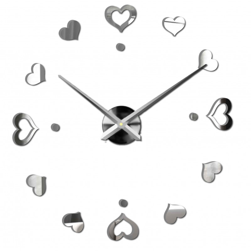 Ceas de perete adeziv, ceas de lux pe stent, ceas din plastic