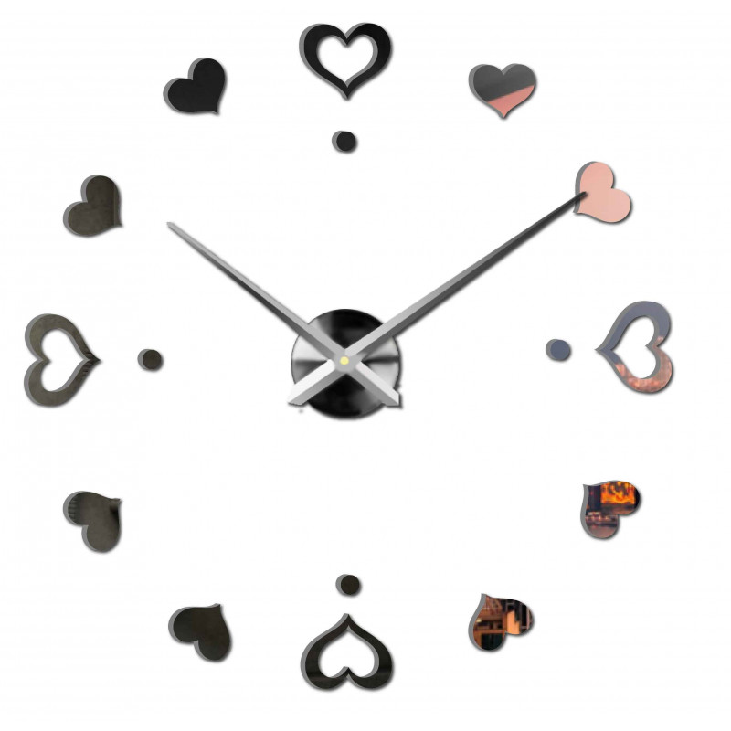 Ceas de perete adeziv, ceas de lux pe stent, ceas din plastic