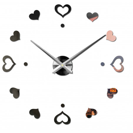 Ceas de perete adeziv, ceas de lux pe stent, ceas din plastic