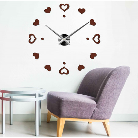 Ceas de perete adeziv, ceas de lux pe stent, ceas din plastic