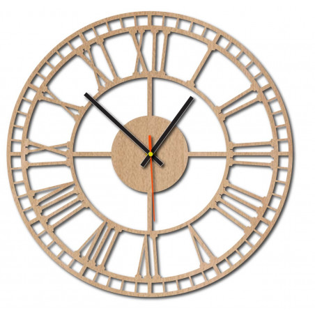Ceas de perete modern, ceas de perete din lemn, placaj
