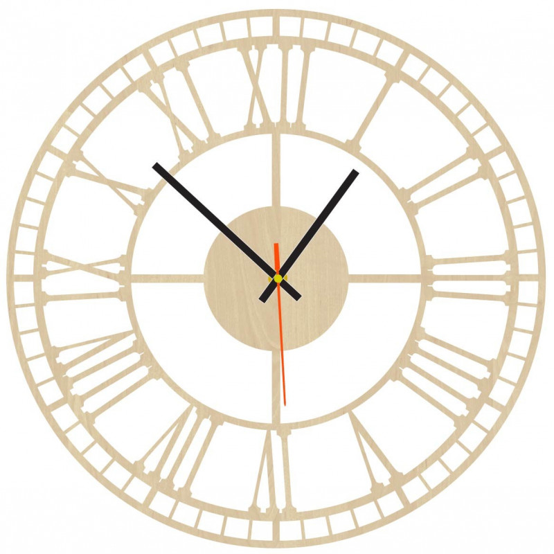 Ceas de perete modern, ceas de perete din lemn, placaj