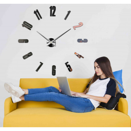 Ceas de perete adeziv, ceas de lux pe stent, ceas din plastic