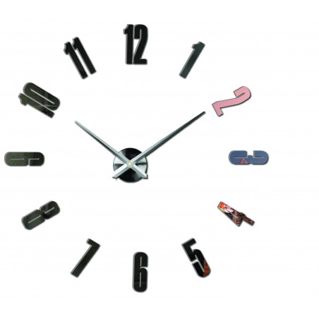Ceas de perete adeziv, ceas de lux pe stent, ceas din plastic