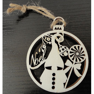 Ornamente din lemn și plastic, ornamente de Crăciun, accesorii vintage din lemn