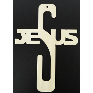 Cruce decorativă din lemn - Isus, dimensiune - 250x180 mm 2