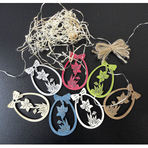 Ornamente din lemn și plastic, ornamente de Crăciun, accesorii vintage din lemn