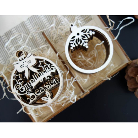 Dimensiuni ornamentale, decoratiuni de Craciun, accesorii din lemn, decoratiuni din lemn sau plastic