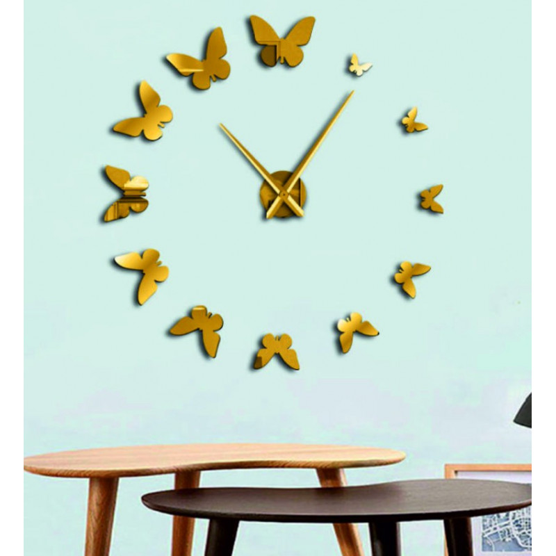 Ceas de perete adeziv, ceas de lux pe stent, ceas din plastic