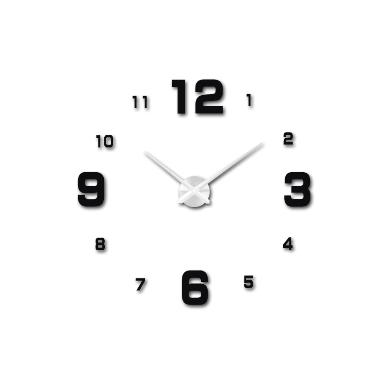 Ceas de perete adeziv, ceas de lux pe stent, ceas din plastic