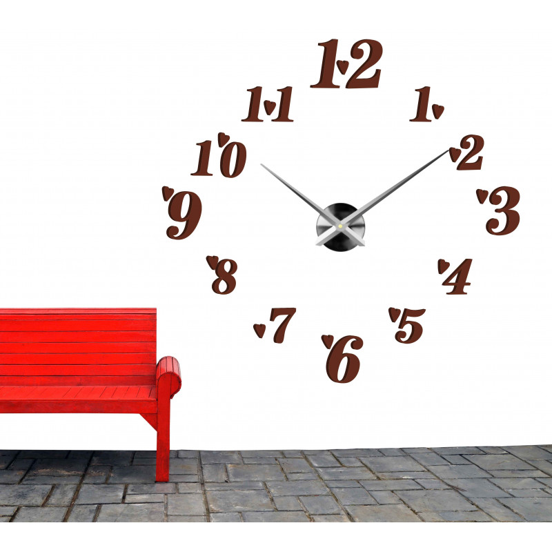 Ceas de perete adeziv, ceas de lux pe stent, ceas din plastic