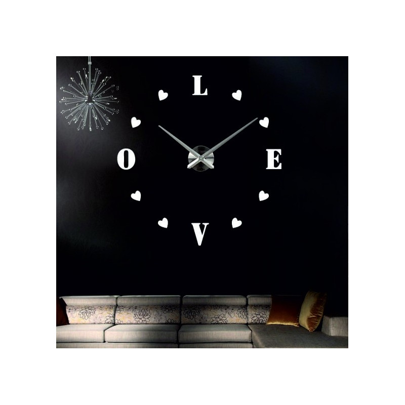 Ceas de perete adeziv, ceas de lux pe stent, ceas din plastic