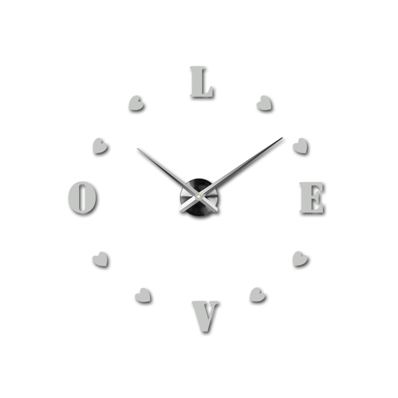 Ceas de perete adeziv, ceas de lux pe stent, ceas din plastic