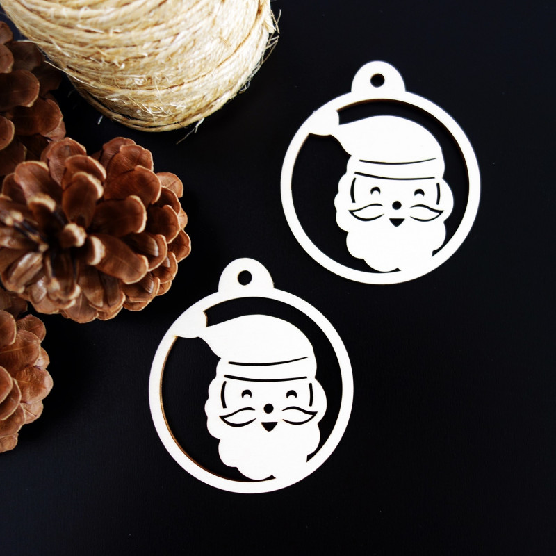 Ornament de Crăciun - Moș Crăciun, dimensiune: 79x90 mm