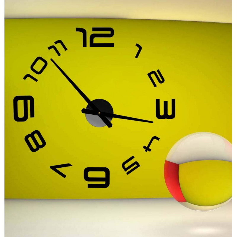 Ceasuri de perete Stick-on, ceasuri de lux stent, ceasuri din plastic