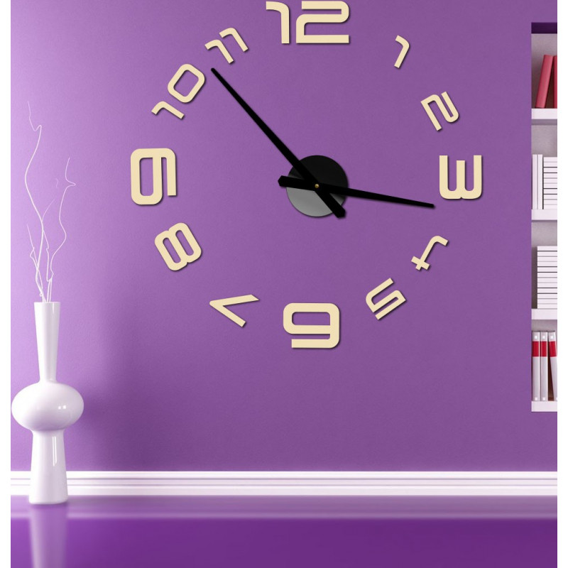 Ceasuri de perete Stick-on, ceasuri de lux stent, ceasuri din plastic