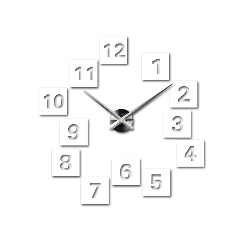 Ceas de perete adeziv, ceas de lux pe stent, ceas din plastic