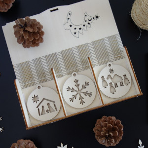 Set de decoratiuni de Craciun care va rugam sa 1 set-18 bucati 2