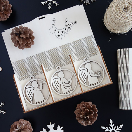 Ornamente pentru pomul de Crăciun, 1 set-18 bucăți