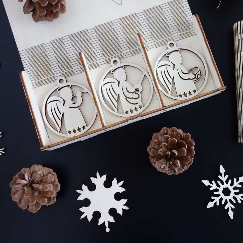 Ornamente pentru pomul de Crăciun, 1 set-18 bucăți