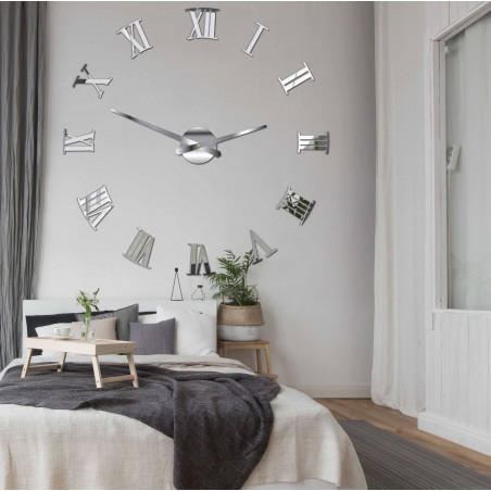 Stick-on ceas de perete Roman 2D plexi